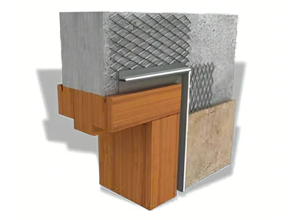 Architrave bead without flange application diagram