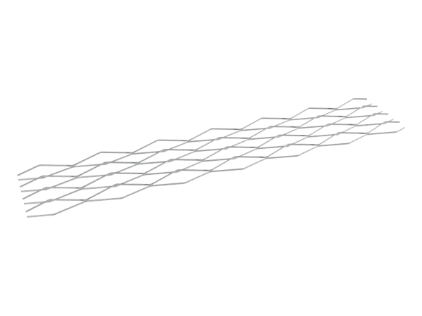 Block reinforcement coil mesh