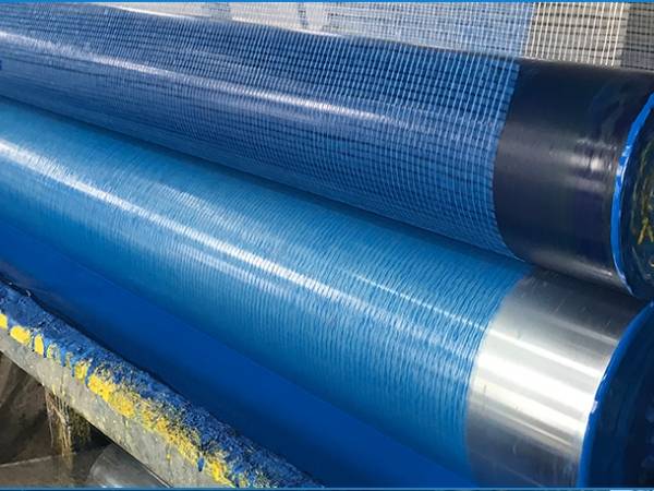 Fiberglass mesh is coated by polymer alkaline resistant latex.