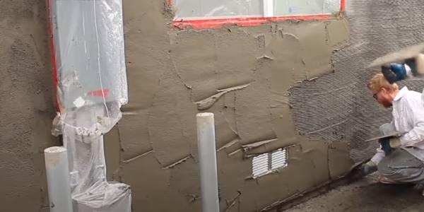Apply the second and third layers of mortar onto the metal lath.