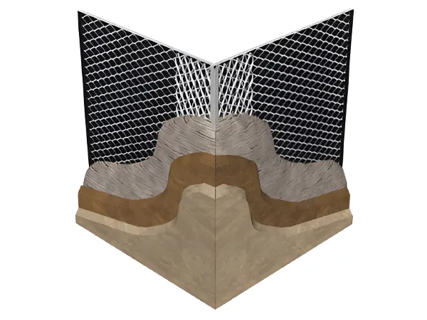 Render-lock corner bead application diagram